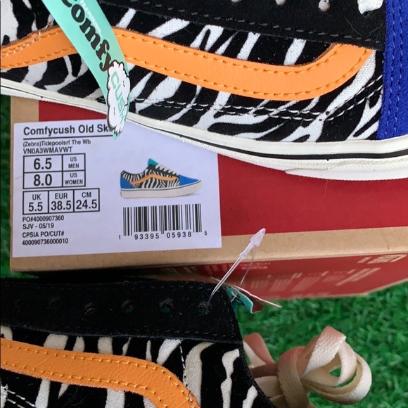 VANS COMFYCUSH OLD SKOOL ZEBRA Tldepoolsrt The WbW - Picture 7 of 16